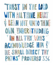 Load image into Gallery viewer, Proverbs 3:5-6 Framed Print