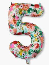 Load image into Gallery viewer, Garden Party Numbered Foil Balloon