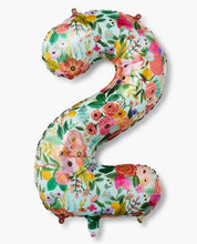 Load image into Gallery viewer, Garden Party Numbered Foil Balloon