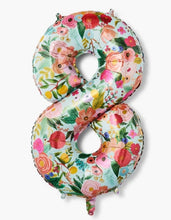 Load image into Gallery viewer, Garden Party Numbered Foil Balloon