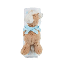 Load image into Gallery viewer, Blue Star Swaddle & Rattle Set