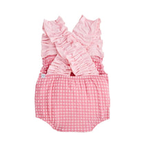 Load image into Gallery viewer, Pink Crinkle Check 1pc Bathing Suit
