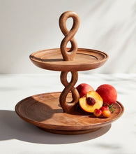 Load image into Gallery viewer, Twisted Handle Tiered Server