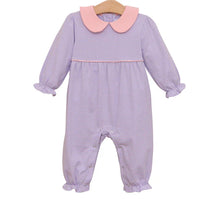 Load image into Gallery viewer, Katherine Romper- Lavender Stripe/Light Pink