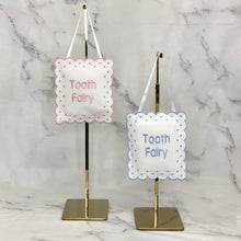 Load image into Gallery viewer, Linen Tooth Fairy Sign Pillow
