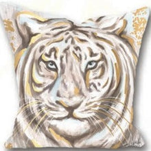 Load image into Gallery viewer, Gold Tiger 24X24 Pillow