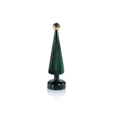 Load image into Gallery viewer, Tree with Globe Finial - Green w/ Gold