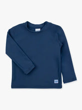 Load image into Gallery viewer, Boys Navy Long Sleeve Rash Guard