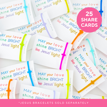 Load image into Gallery viewer, Jesus Bracelets/Share Card