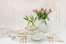 Load image into Gallery viewer, Hibiscus Glass Large Fluted Vase