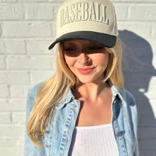 Load image into Gallery viewer, Baseball Monochromatic Vintage Trucker Hat