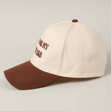 Load image into Gallery viewer, Put It On My Dad's Tab Embroidery Two-Tone Hat