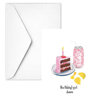 Load image into Gallery viewer, Birthday Girl Dinner - Note Card