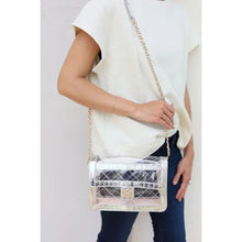 Load image into Gallery viewer, Quinn Quilted Clear Bag - Platinum