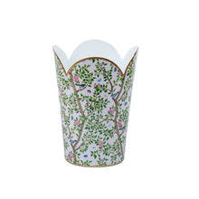 Load image into Gallery viewer, Elsie's Garden Enameled Tulip Wastebasket