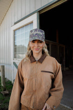 Load image into Gallery viewer, He's Hunting - Camo Vintage Trucker Hat