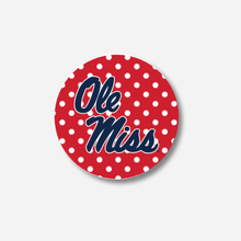Load image into Gallery viewer, Ole Miss Polka Dot Buttons