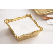 Load image into Gallery viewer, Pampa Bay Cocktail Napkin Holder - Matte Gold-Toned