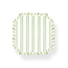 Load image into Gallery viewer, Acrylic Green & White Striped Coaster