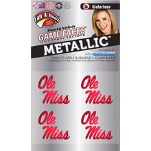 Load image into Gallery viewer, Collegiate Face Tattoos