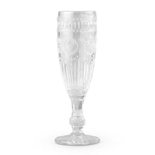 Load image into Gallery viewer, Vintage Style Pressed Glass Champagne Flute