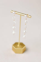 Load image into Gallery viewer, Natural Pearl Statement Drop Statement Earrings