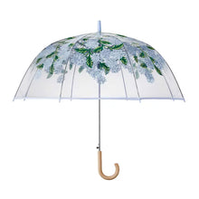 Load image into Gallery viewer, Hydrangea Clear Umbrella