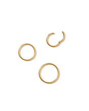 Load image into Gallery viewer, Huggie Infinity Hoop Earrings - Ava Gold 8mm