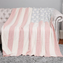 Load image into Gallery viewer, American Flag Design Cozy Soft Throw Blanket