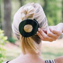 Load image into Gallery viewer, Jet Black | Large | Flat Circle Hair Clip