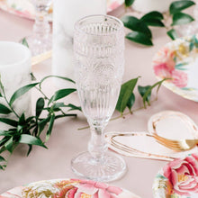 Load image into Gallery viewer, Vintage Style Pressed Glass Champagne Flute