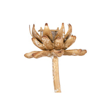 Load image into Gallery viewer, Metal Flower Taper Holders White