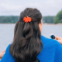 Load image into Gallery viewer, Flat Hair Clip | Tiny | Red Shooting Star