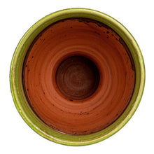 Load image into Gallery viewer, Terra-Cotta Hobnail Footed Vase Green