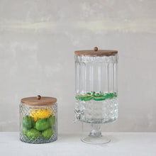 Load image into Gallery viewer, 8-Quart Cut Glass Beverage Dispenser
