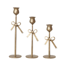Load image into Gallery viewer, Hand-Forged Bow Candle Holders