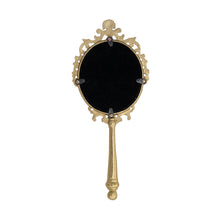 Load image into Gallery viewer, Embossed Metal Framed Hand Mirror