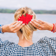 Load image into Gallery viewer, Flat Hair Clip | Large | Red Shooting Star