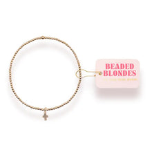 Load image into Gallery viewer, Mini Cross Charm Bracelet