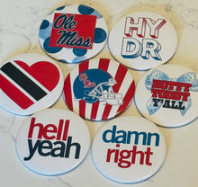 Load image into Gallery viewer, Ole Miss Football Buttons 3"
