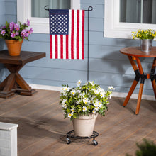 Load image into Gallery viewer, Metal Garden Flag Plant Stand Set