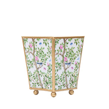 Load image into Gallery viewer, Elsie's Garden Enameled Square Cachepot Planter