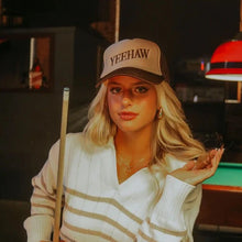 Load image into Gallery viewer, Brown Yeehaw Trucker Hat