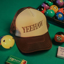 Load image into Gallery viewer, Brown Yeehaw Trucker Hat