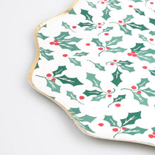 Load image into Gallery viewer, Holly Pattern Dinner Plates