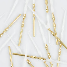 Load image into Gallery viewer, Gold Dipped Twisted Candles