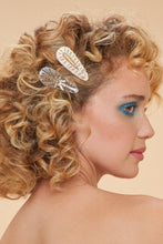 Load image into Gallery viewer, Jewelled Hair Clips - Wheatgrass & Starburst