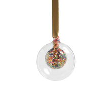 Load image into Gallery viewer, Double Glass Sequin Ball Ornament