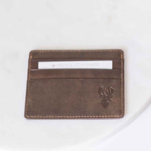 Load image into Gallery viewer, Embossed Slim Wallet Dark Brown