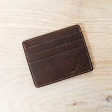 Load image into Gallery viewer, Embossed Slim Wallet Dark Brown